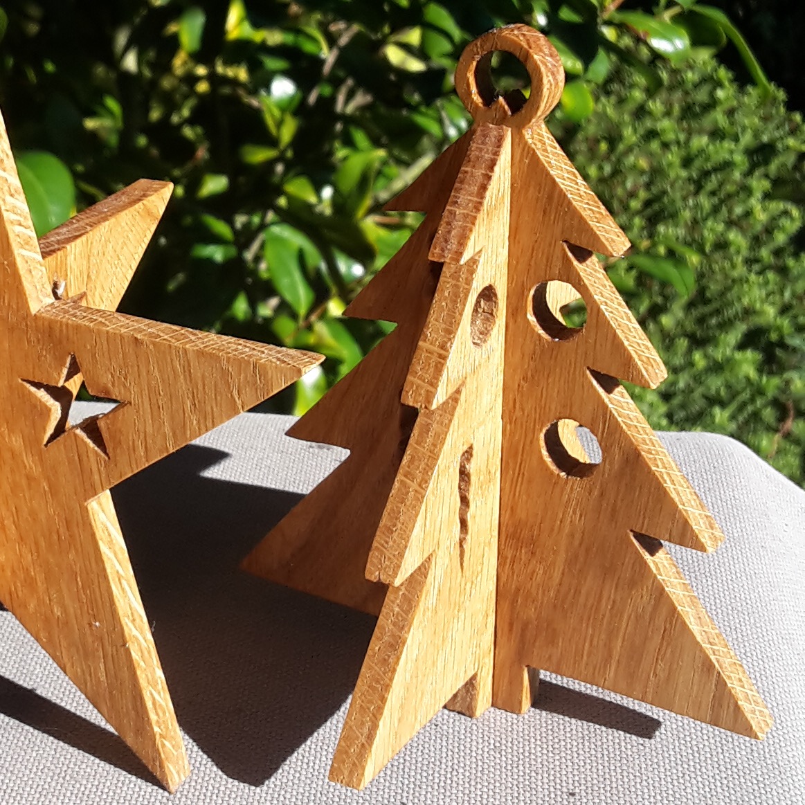 Wooden Slottogether Christmas Ornaments Trees Fynwood Products