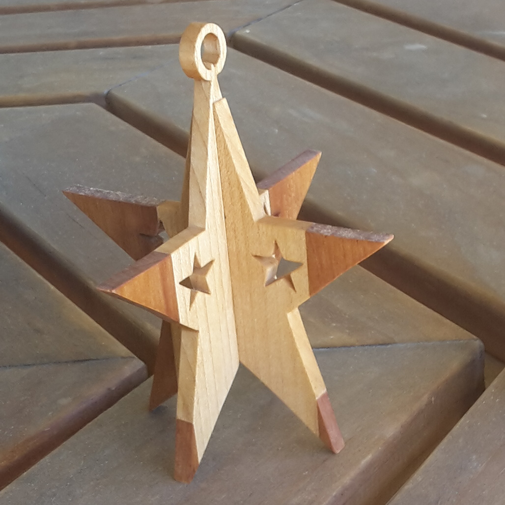 Wooden Slottogether Christmas Ornaments Stars Fynwood Products