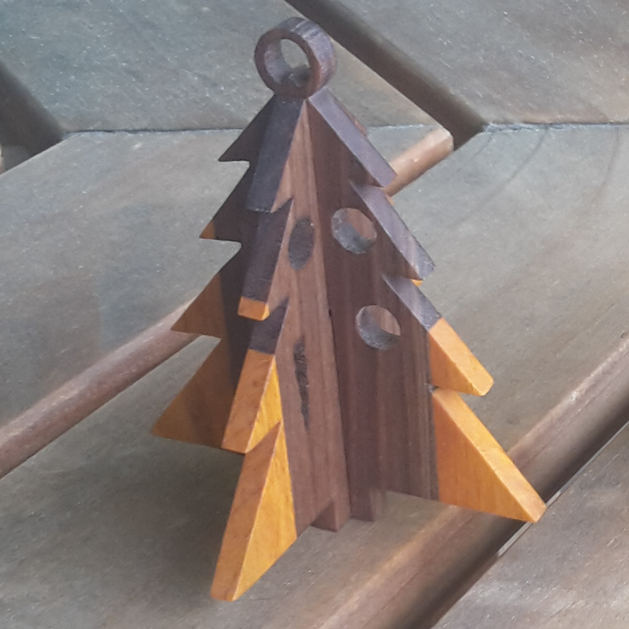 Wooden Slottogether Christmas Ornaments Trees Fynwood Products