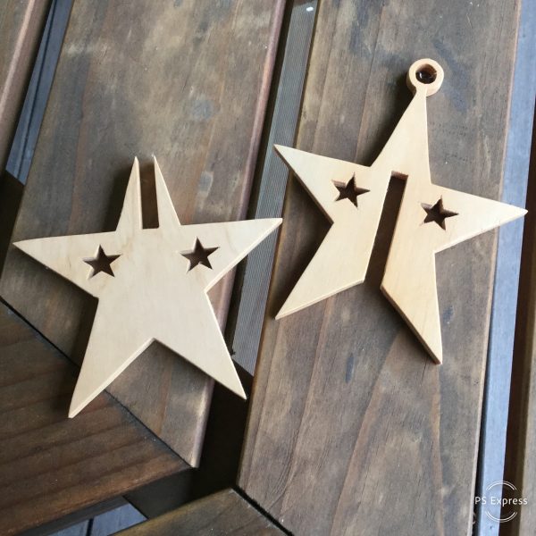 Wooden Slottogether Christmas Ornaments Stars Fynwood Products
